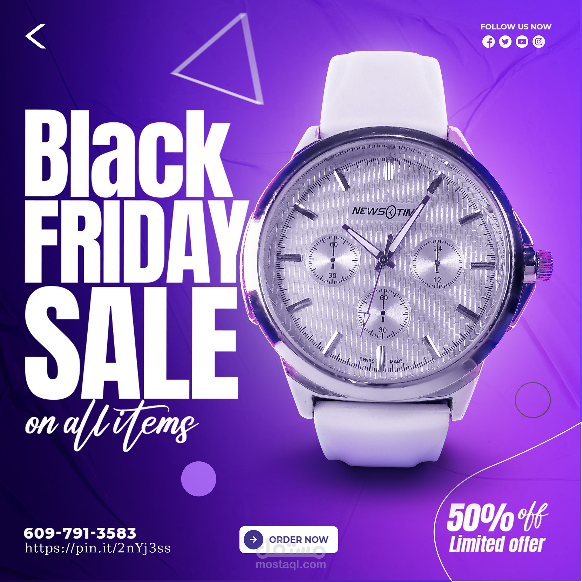 تصميم عروض على مواقع تواصل اجتماعي