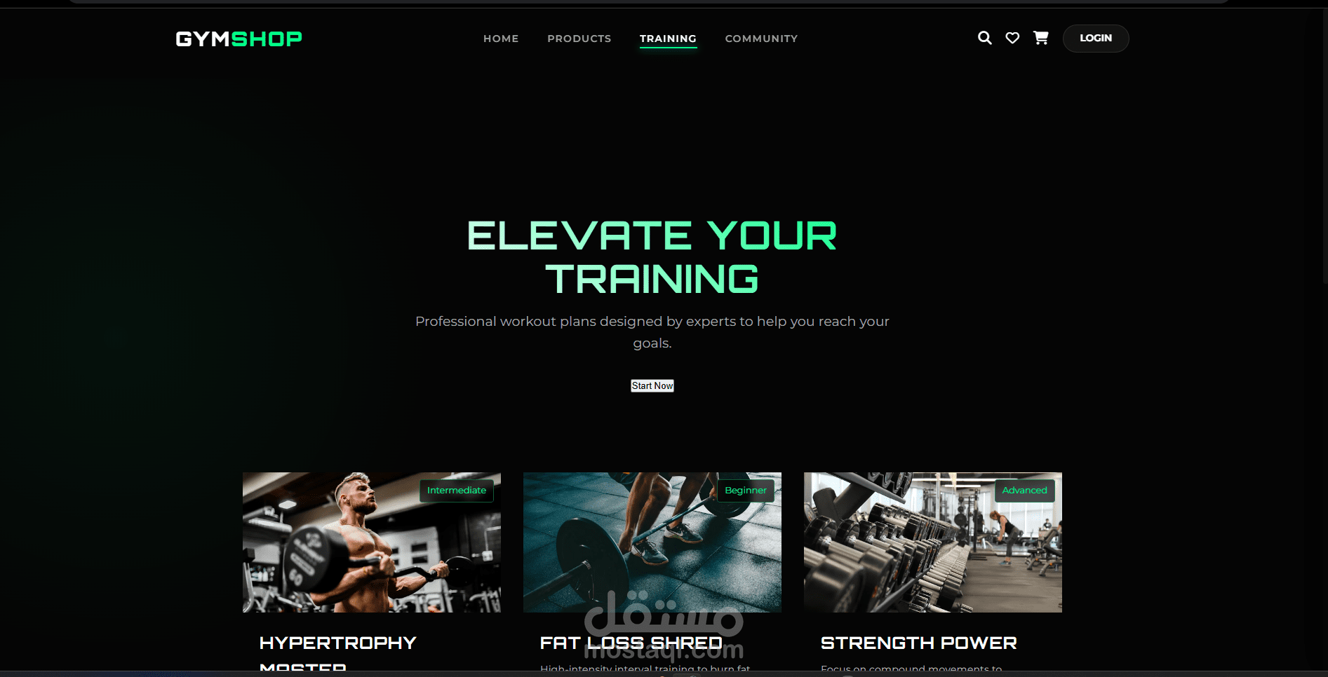 gym website