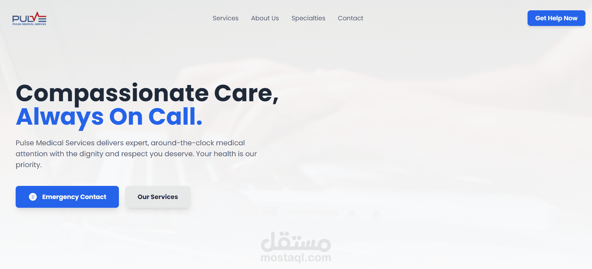 Simple landing page