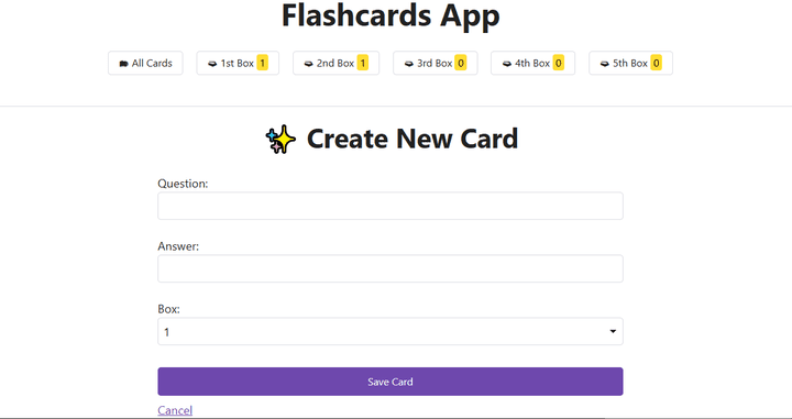 Flashcards App (Django Development)