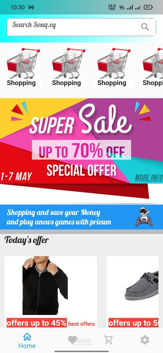 Advanced E-commerce app