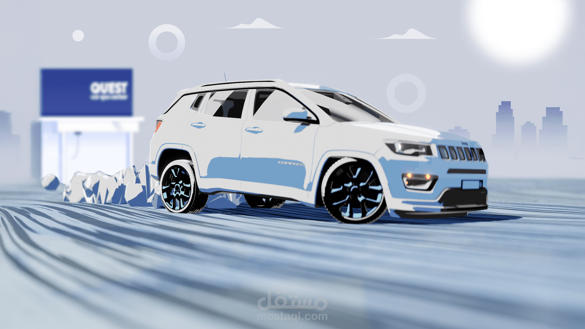 إبداع الموشن جرافيك: تجربة سبا السيارات المثالية في Qust Car Spa Center