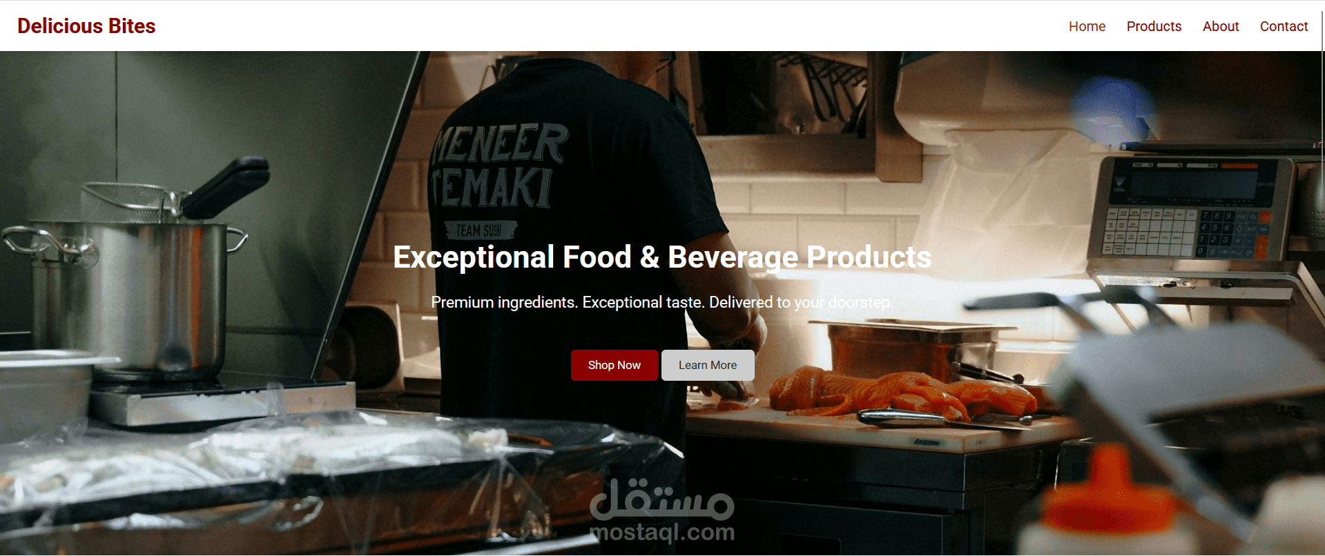 موقع لبيع الاغذيه والمخبوزات والاكل الصحي