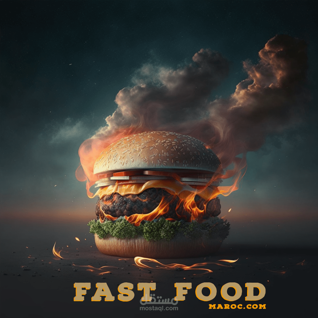 تصميم اعلان burger