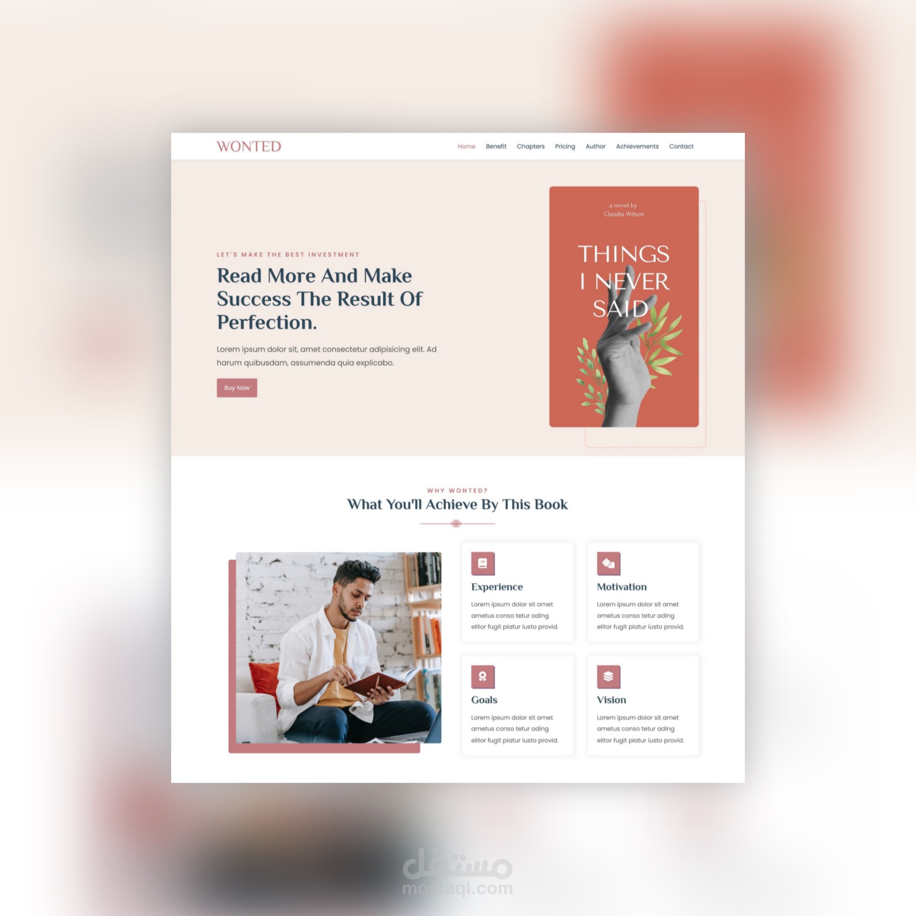 انشاء صفحة تعريفية للشركة إبداعية landing page