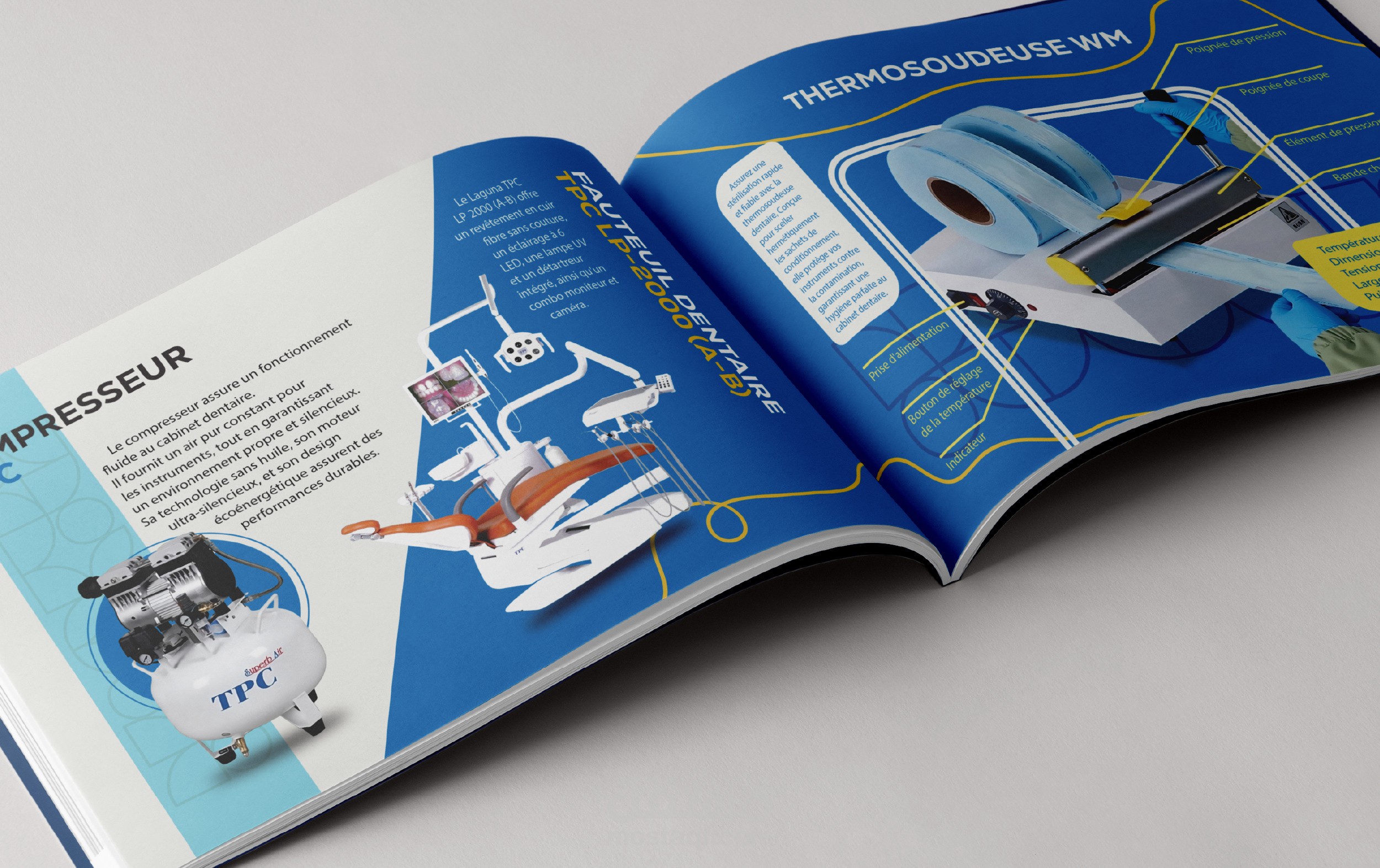 تصميم كتالوج منتجات ومعدات طب الأسنان | Welfare Medical Product Catalog Design