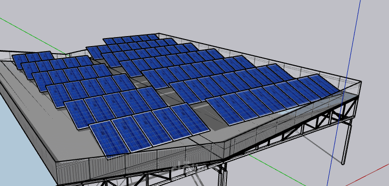 تصميم نظام طاقة شمسية لمصنع تمور في فلسطين بقدرة 49.72kwp