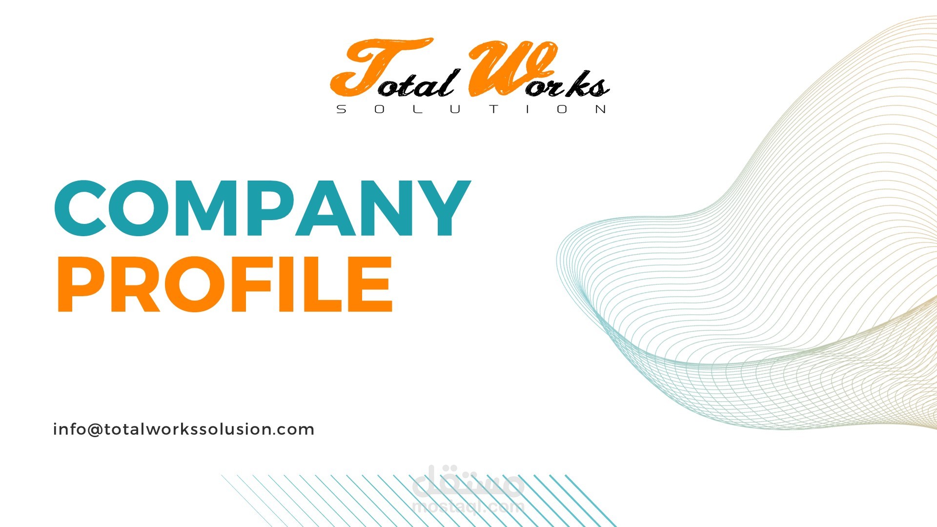 تصميم ملف تعريفي لشركة Company Profile