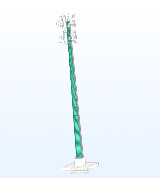 Design of 55.00m Pole in KSA Using TIA-222-G