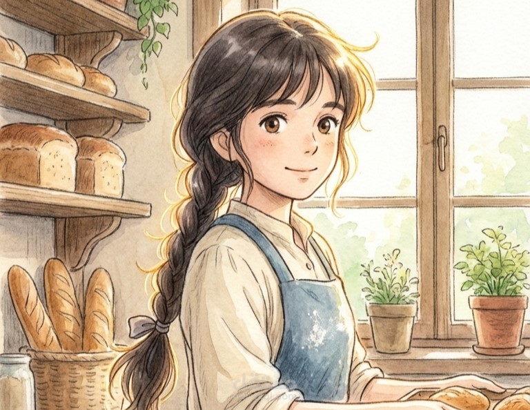 Ghibli Style Cozy Bakery Animation