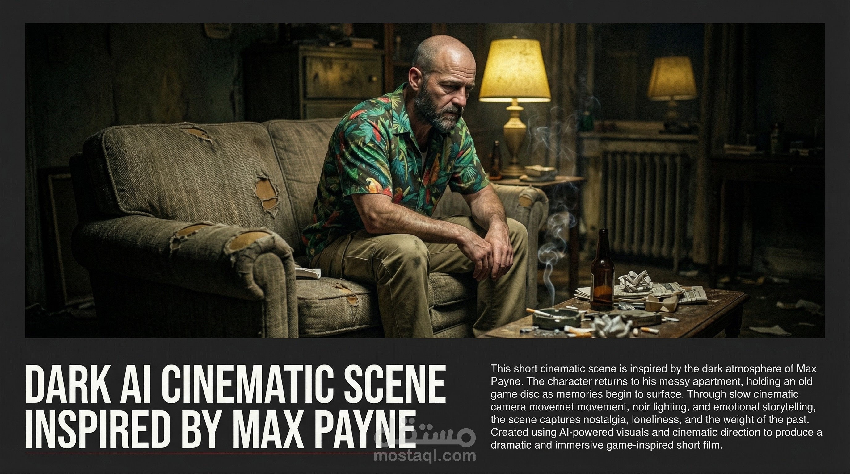 Dark AI Cinematic Scene Inspired by Max Payne