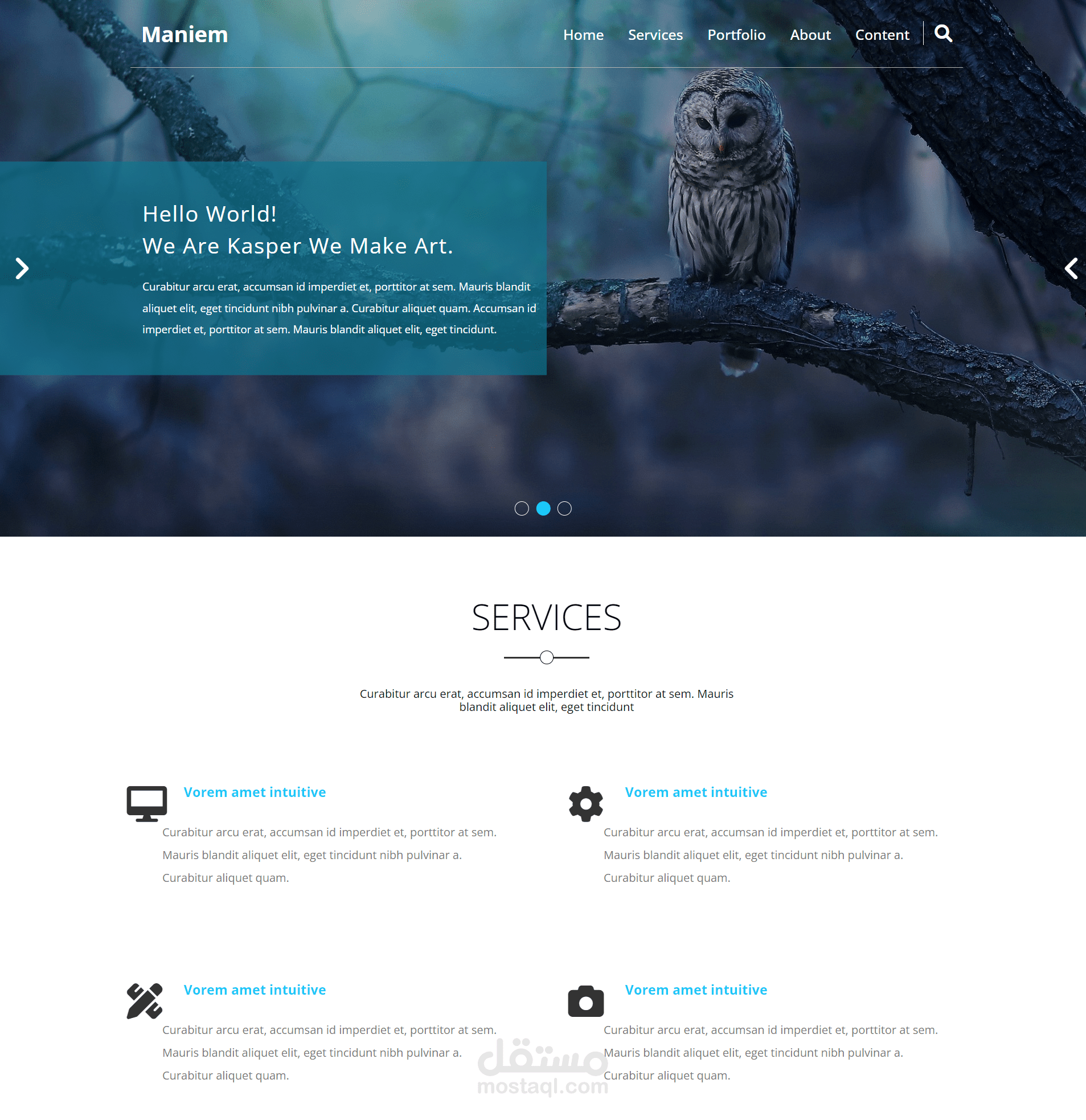 landing page