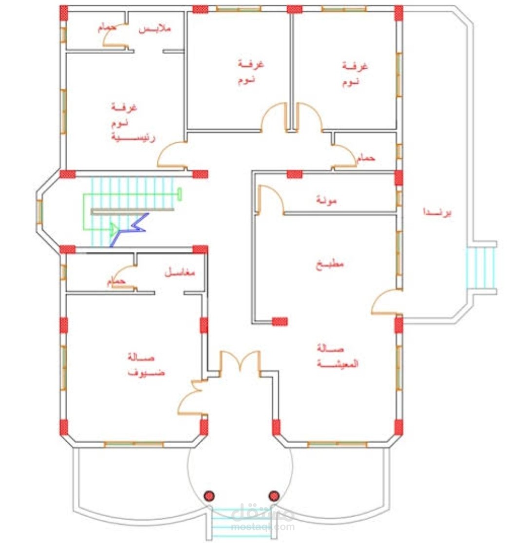 كل ما يخص التقسيم المعماري والتصميم الانشائي