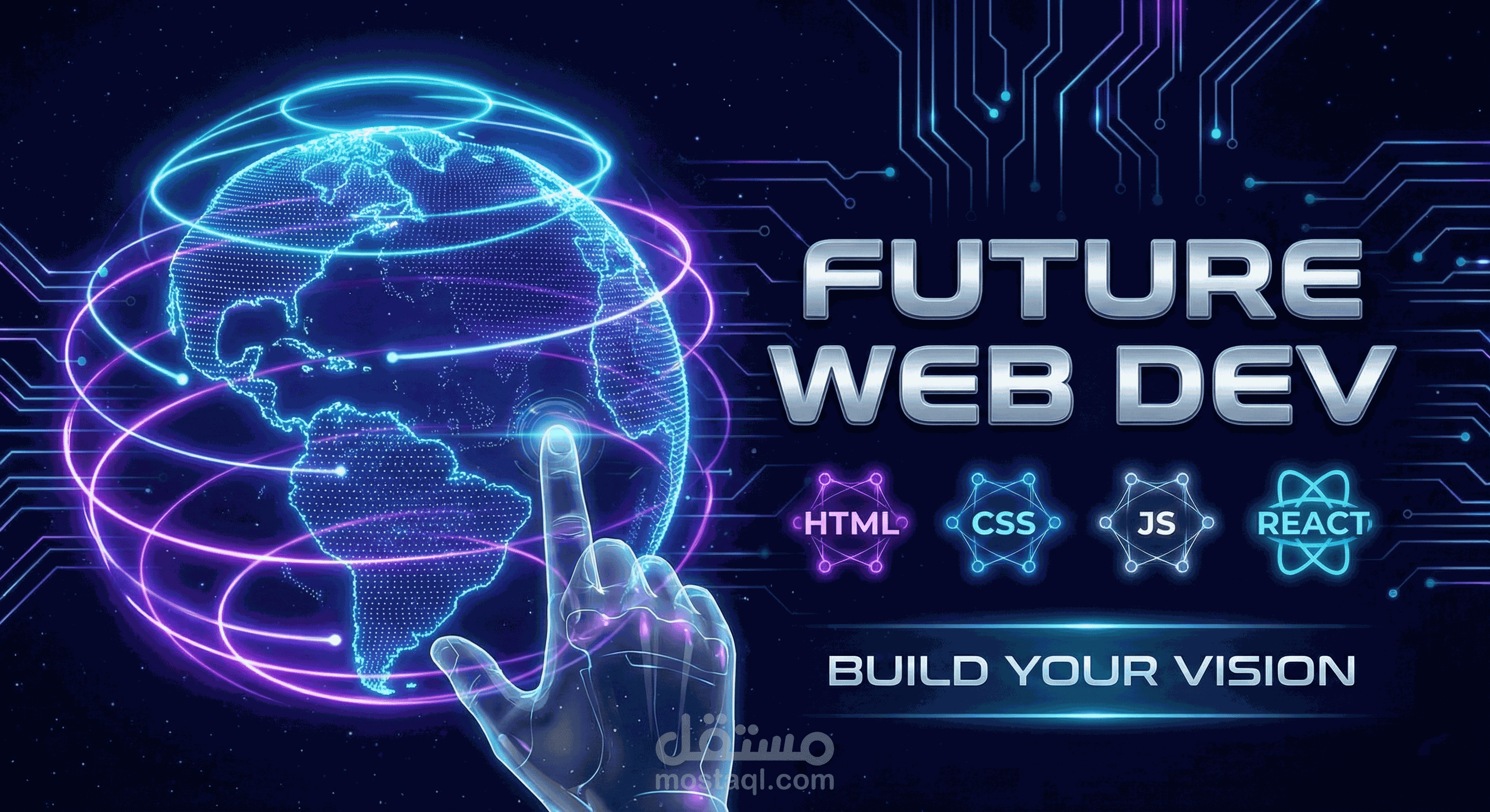تصميم وتطوير موقع ويب احترافي متجاوب باستخدام HTML وCSS وJavaScript