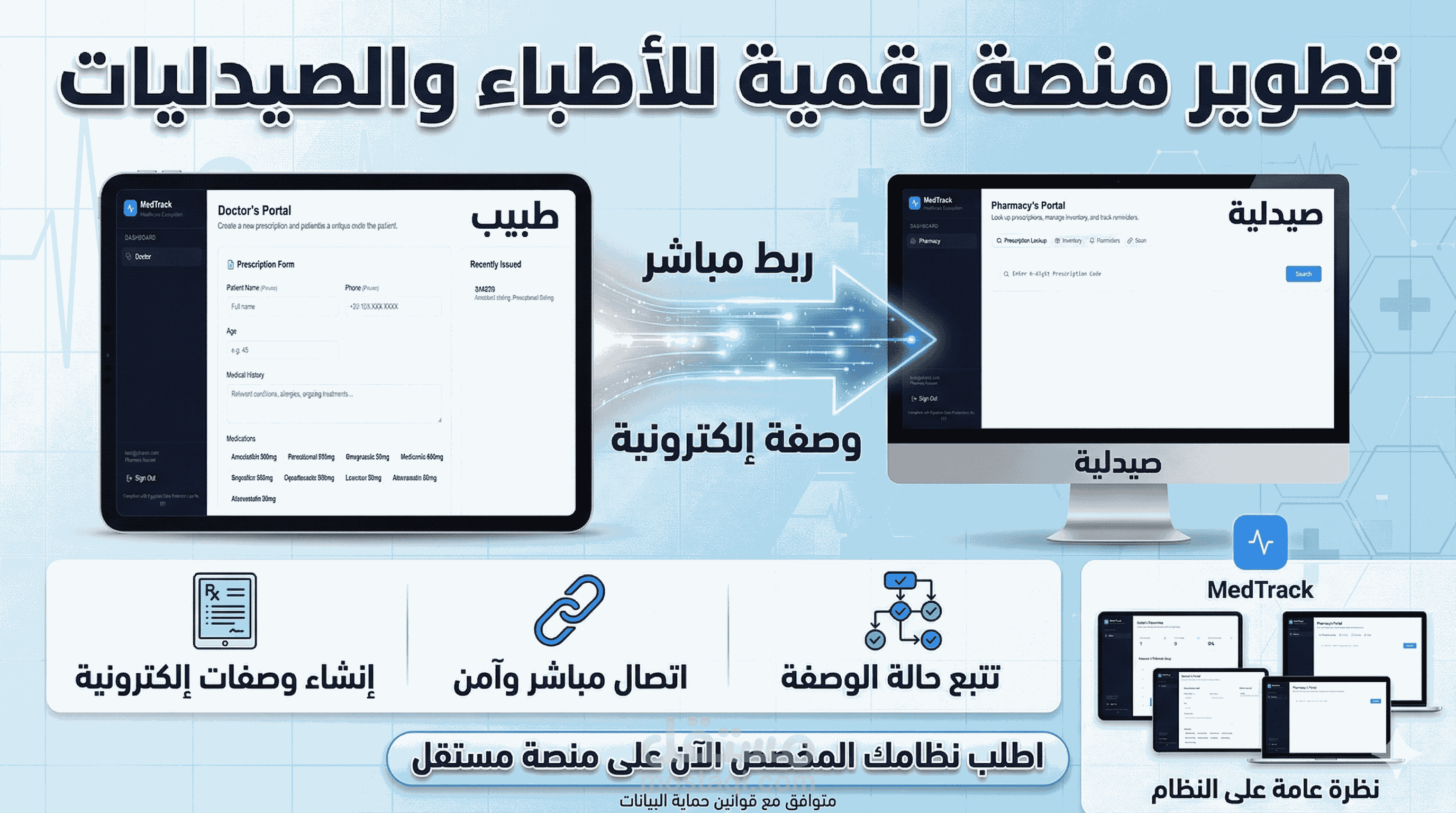 نظام طبي مبتكر لتحسين تجربة صرف الأدوية بين الطبيب والصيدلي