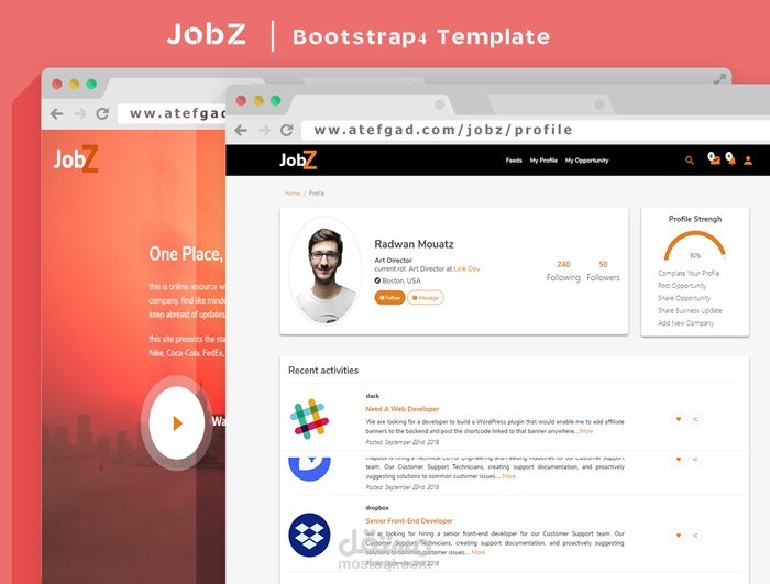 Jobz | Bootstrap 4 template