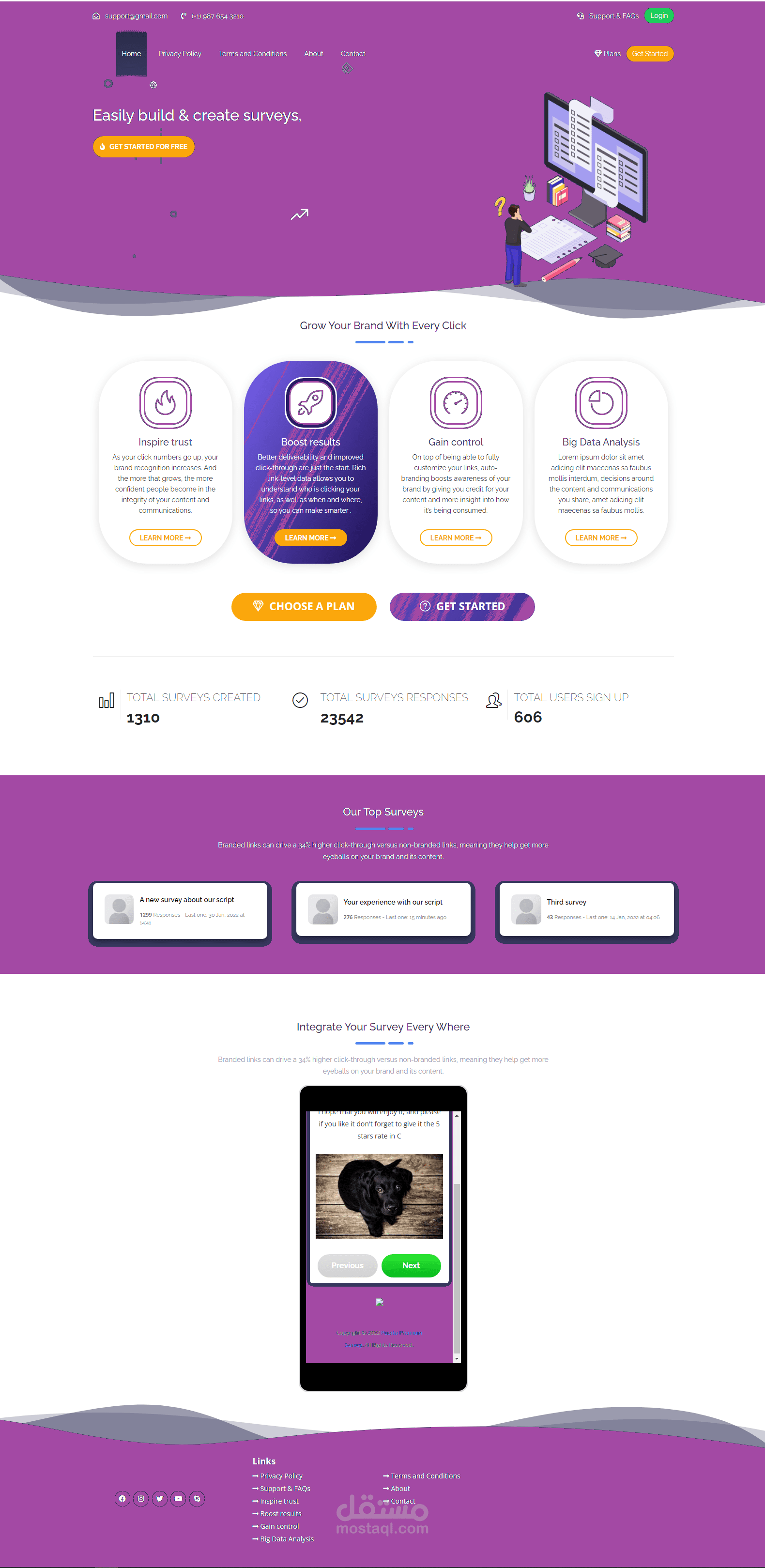 استطلاع رأي و اختبارات