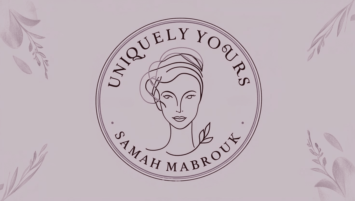 تصميم لوجو أنثوي راقٍ لبراند يدوي نسائي – Uniquely Yours