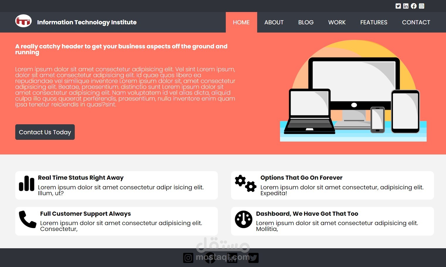 A Template Website