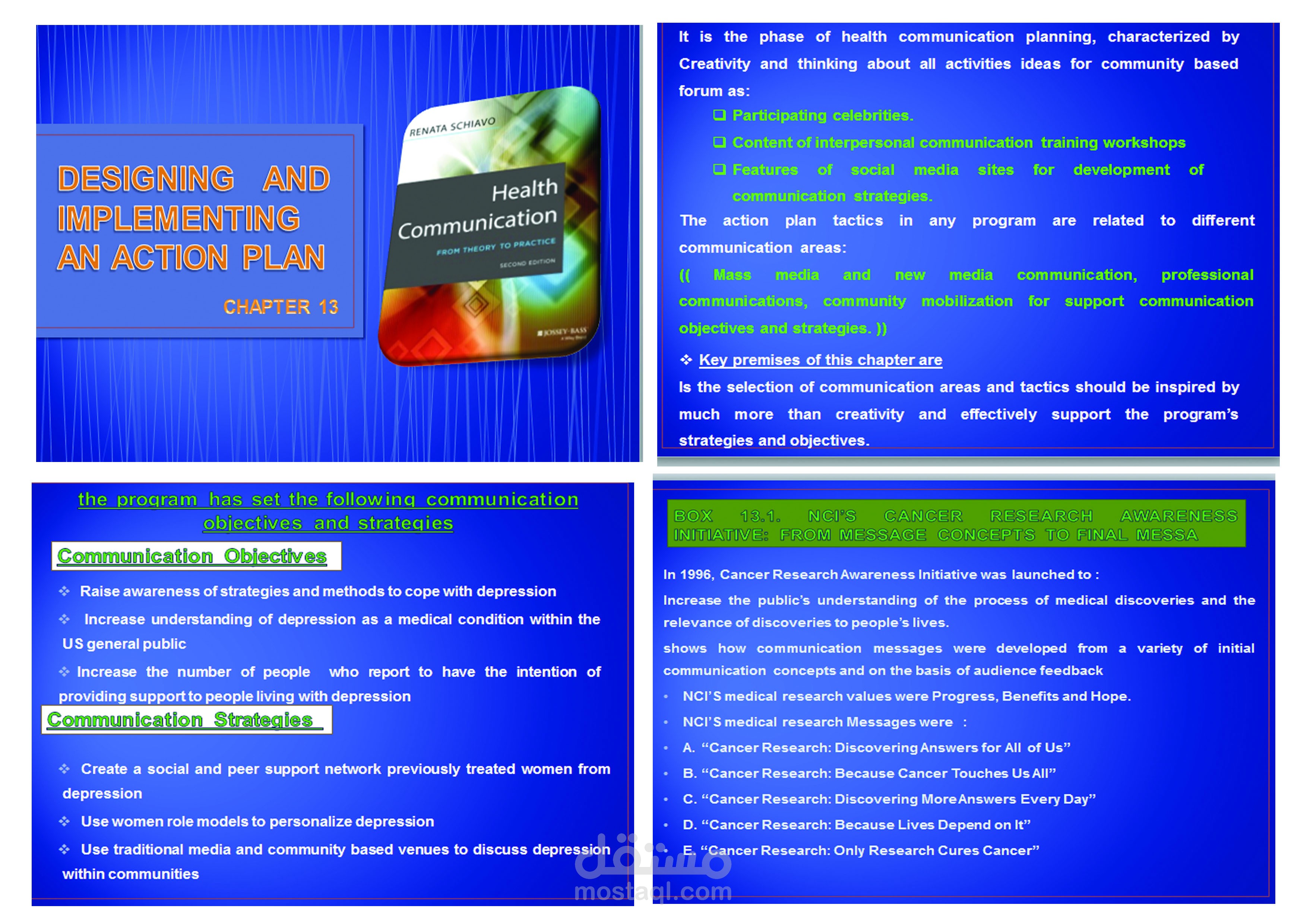 DESIGNING AND IMPLEMENTING AN ACTION PLAN