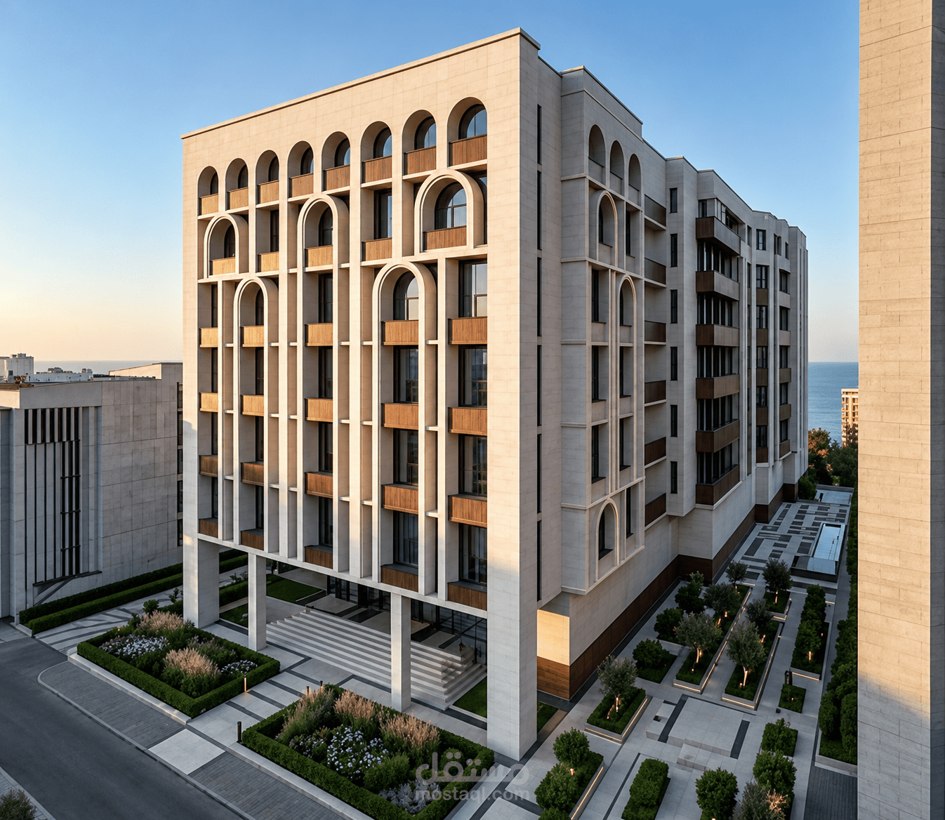 واجهة عمارة سكنية