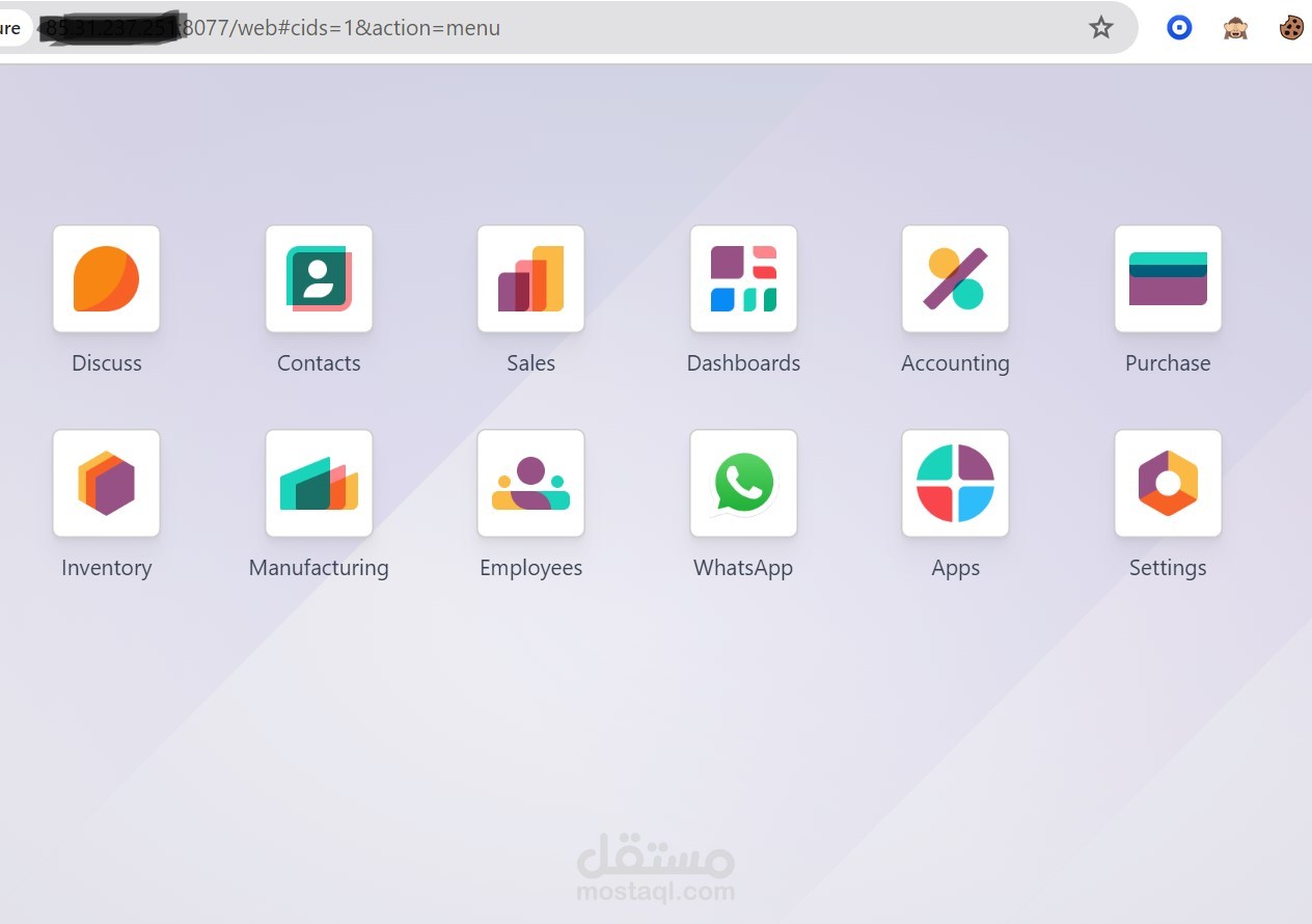 تنفيذ odoo17
