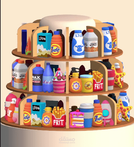 لعبة ترتيب الرفوف