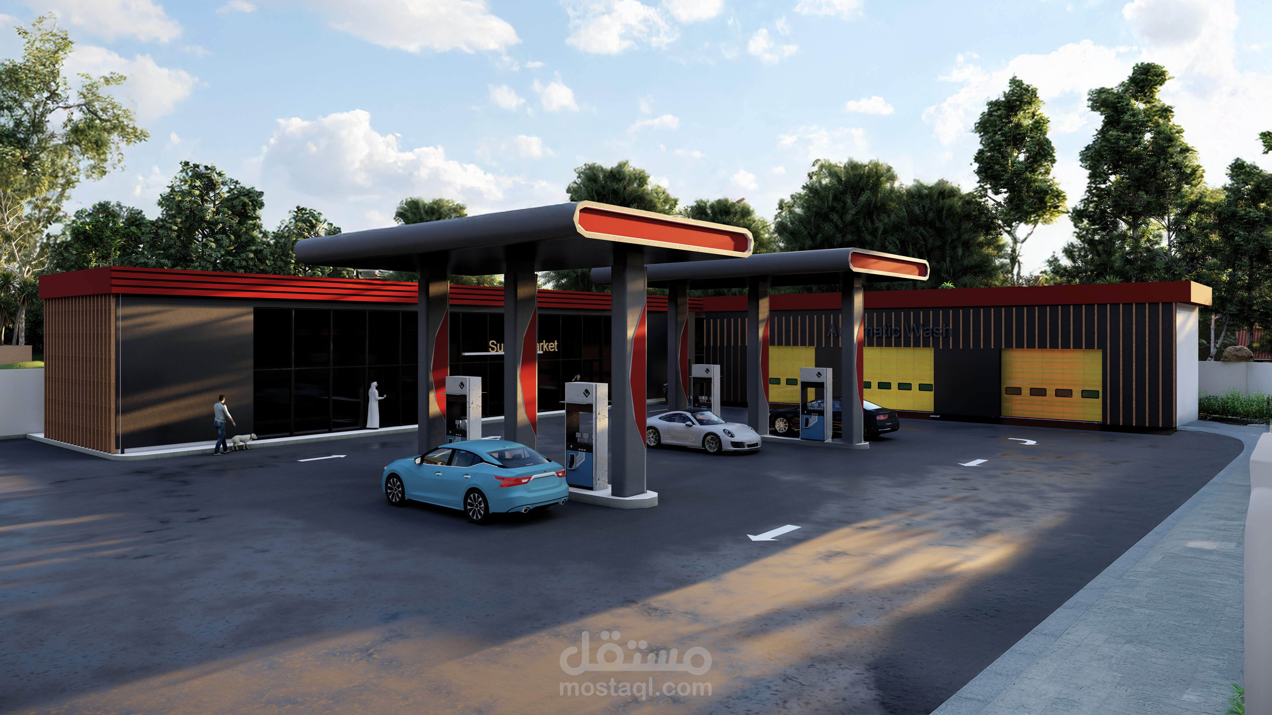 Gas Station Architectural Project | KSA