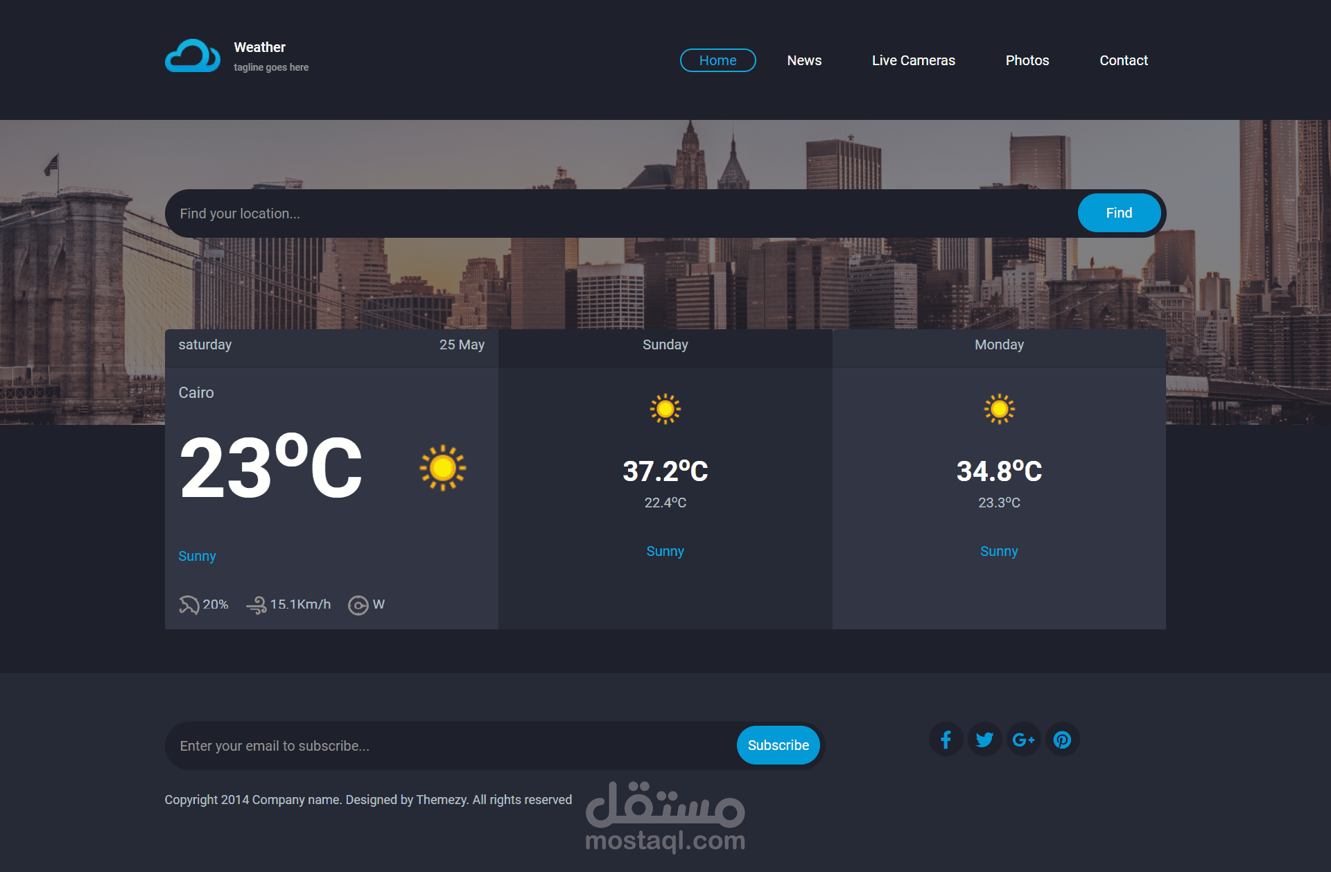 موقع لمعرفة الطقس