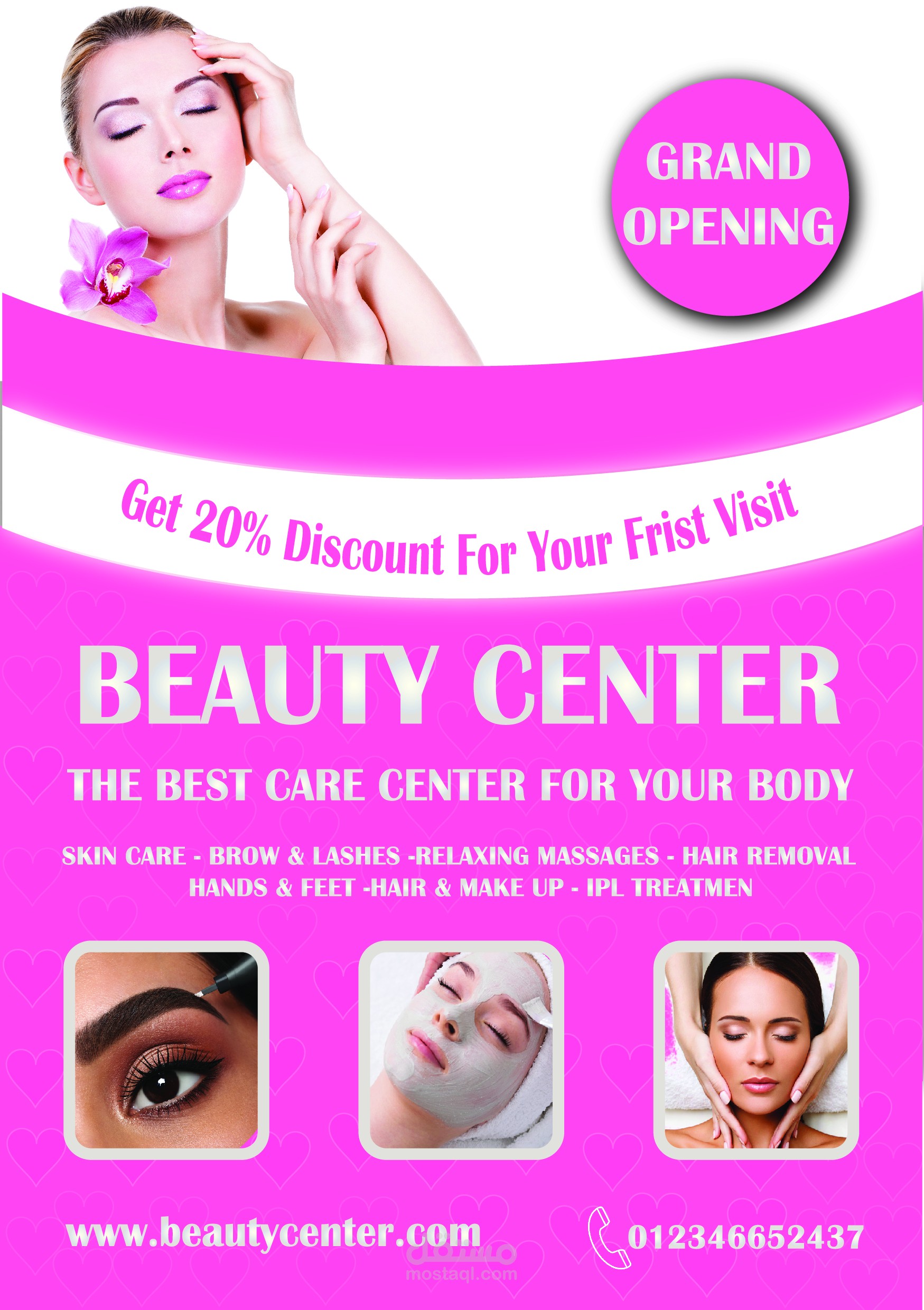 Beauty center flyer