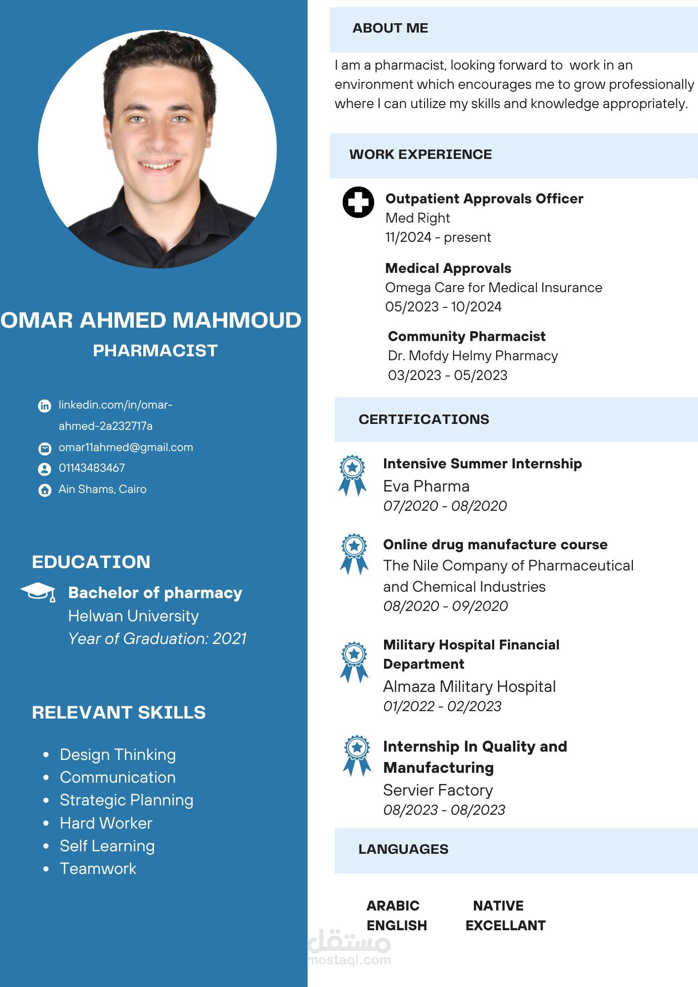 making professional CV
