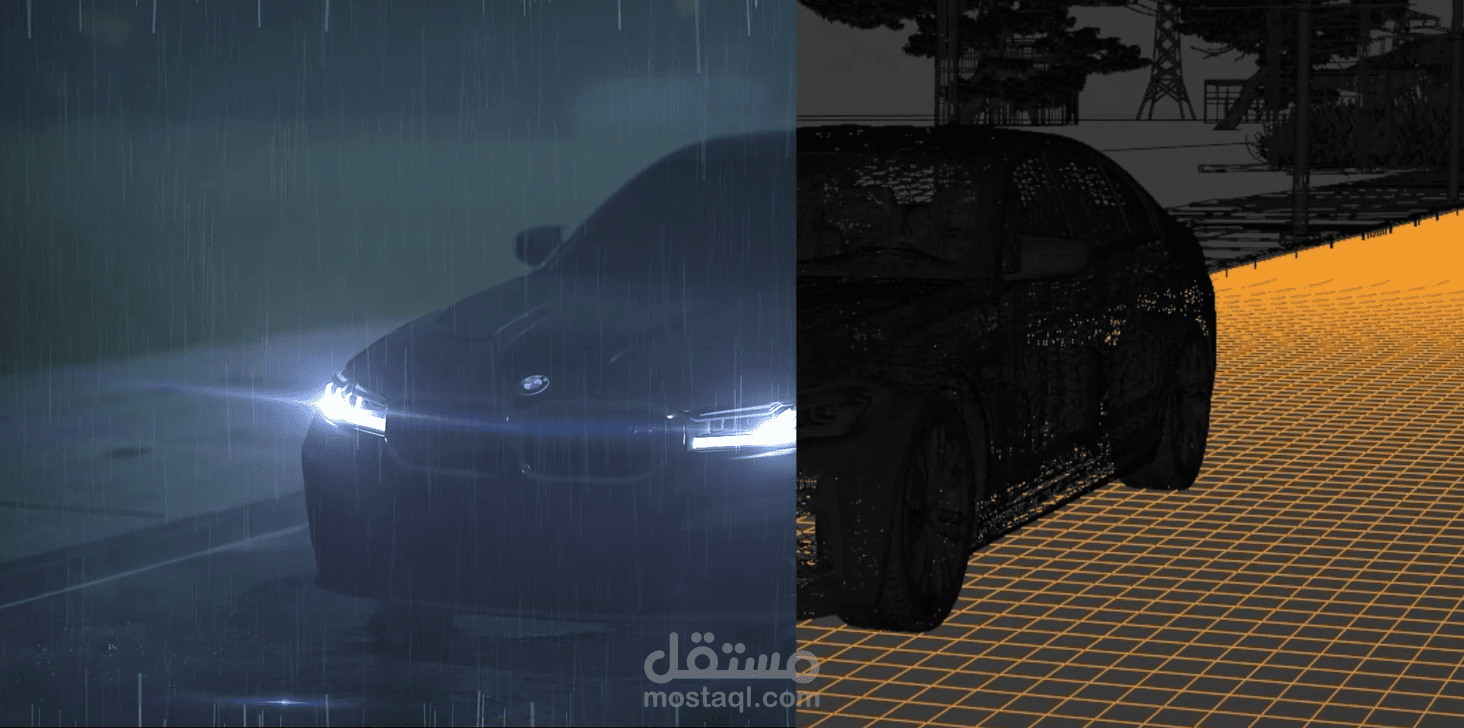 BMW M5 CS 2022 (Car Animation Blender)