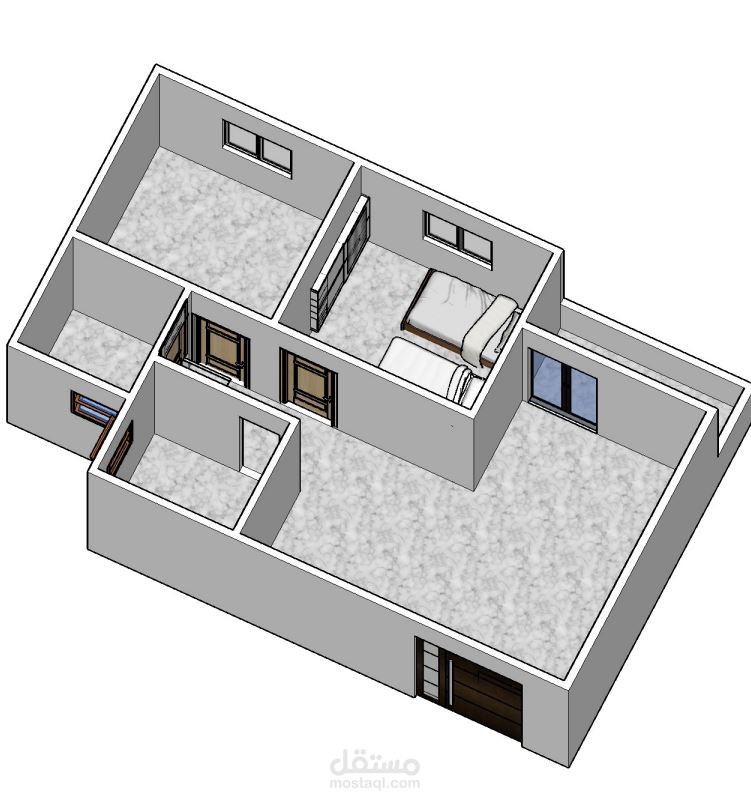 تصميم صغير لغرفة