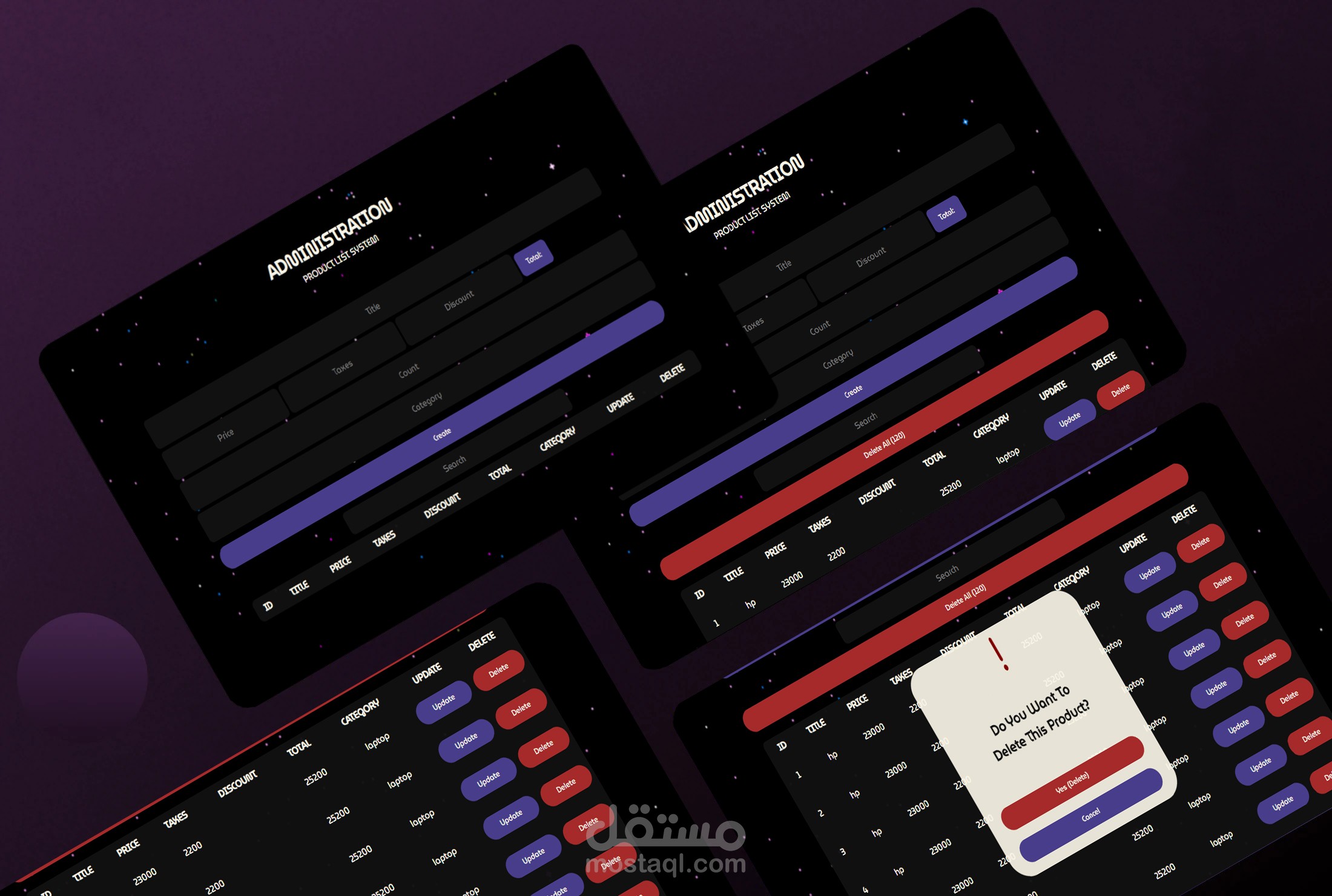 PRODUCT LIST SYSTEM