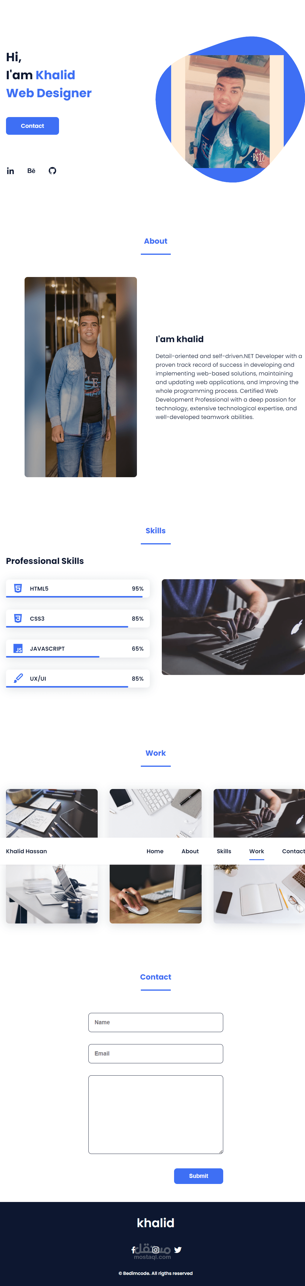 landing page