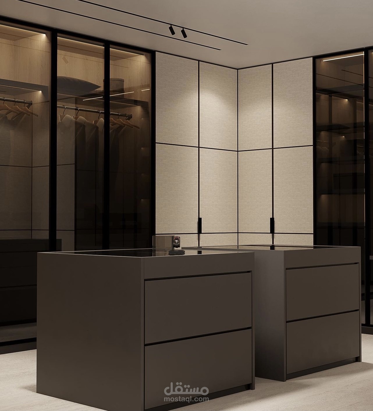 غرفة ملابس مودرن modern clothing room