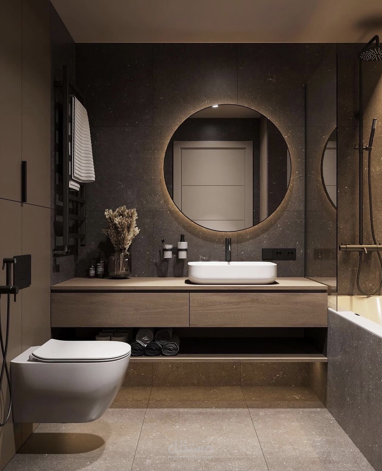 تصميم حمام مودرن modern bathroom