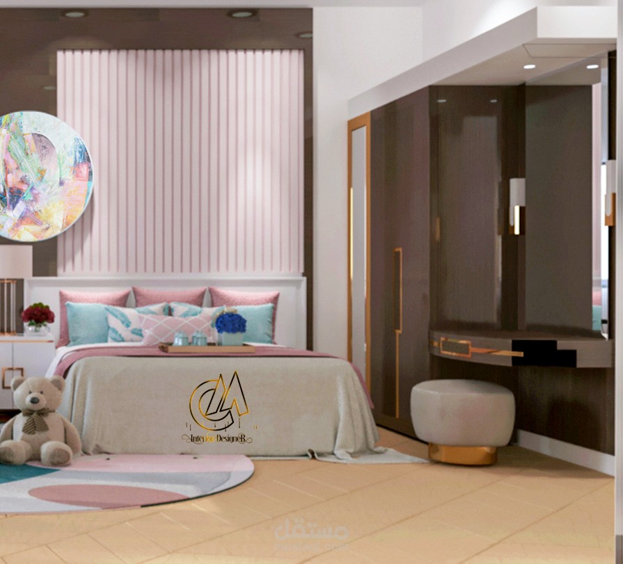 تصميم  غرفة  نوم رئيسية ( السعودية)