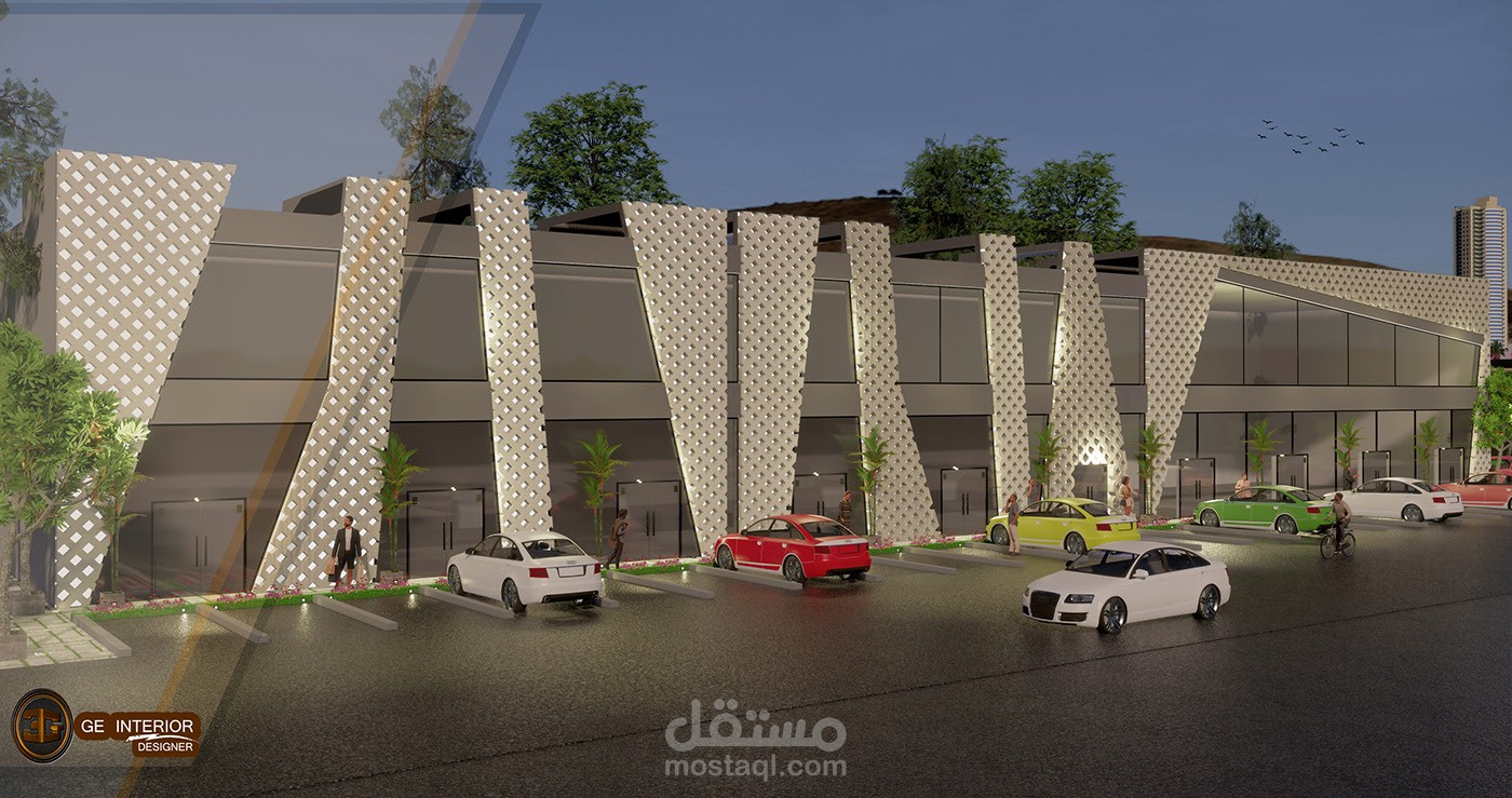 تصميم  مولات ومناطق  تجمع مختلفة