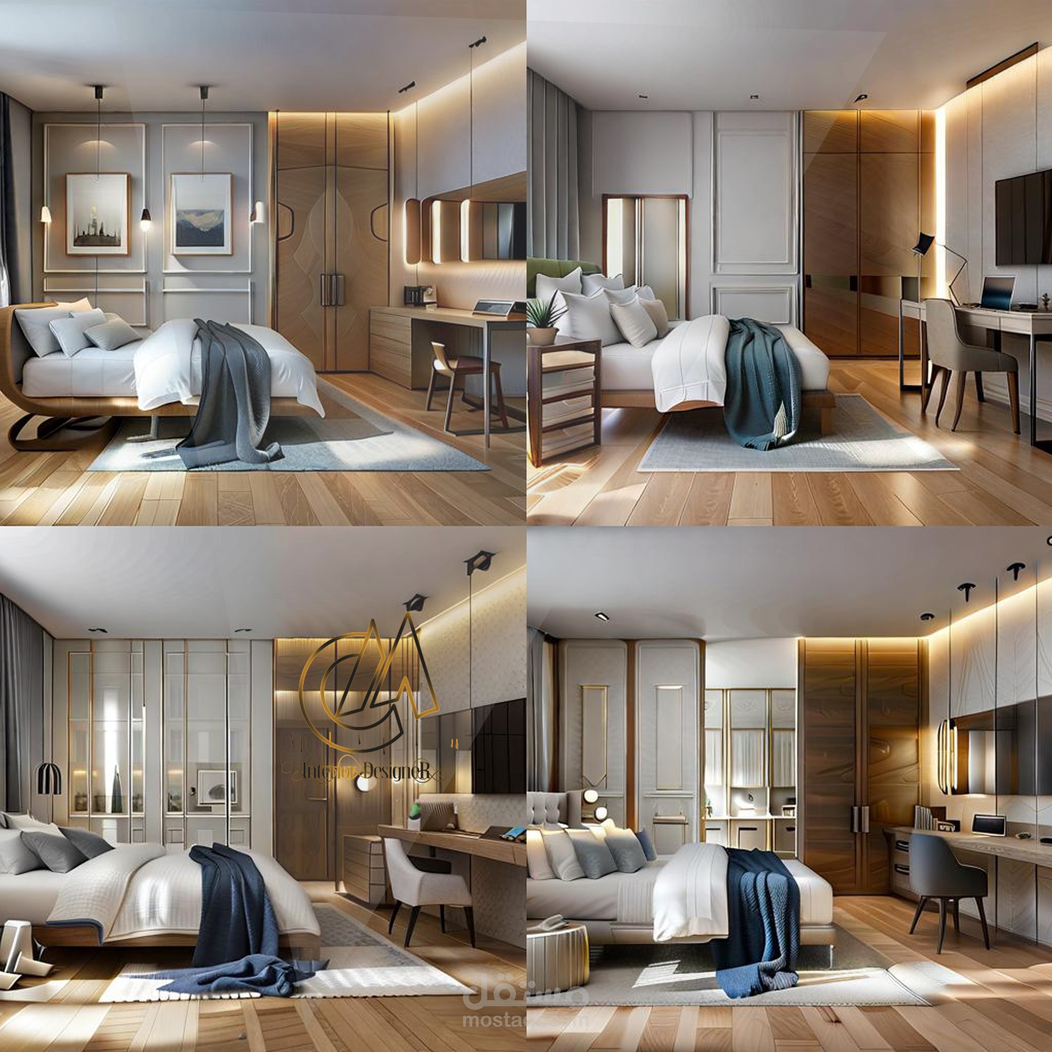 تصاميم  مختلفة  لغرفة النوم الرئيسة