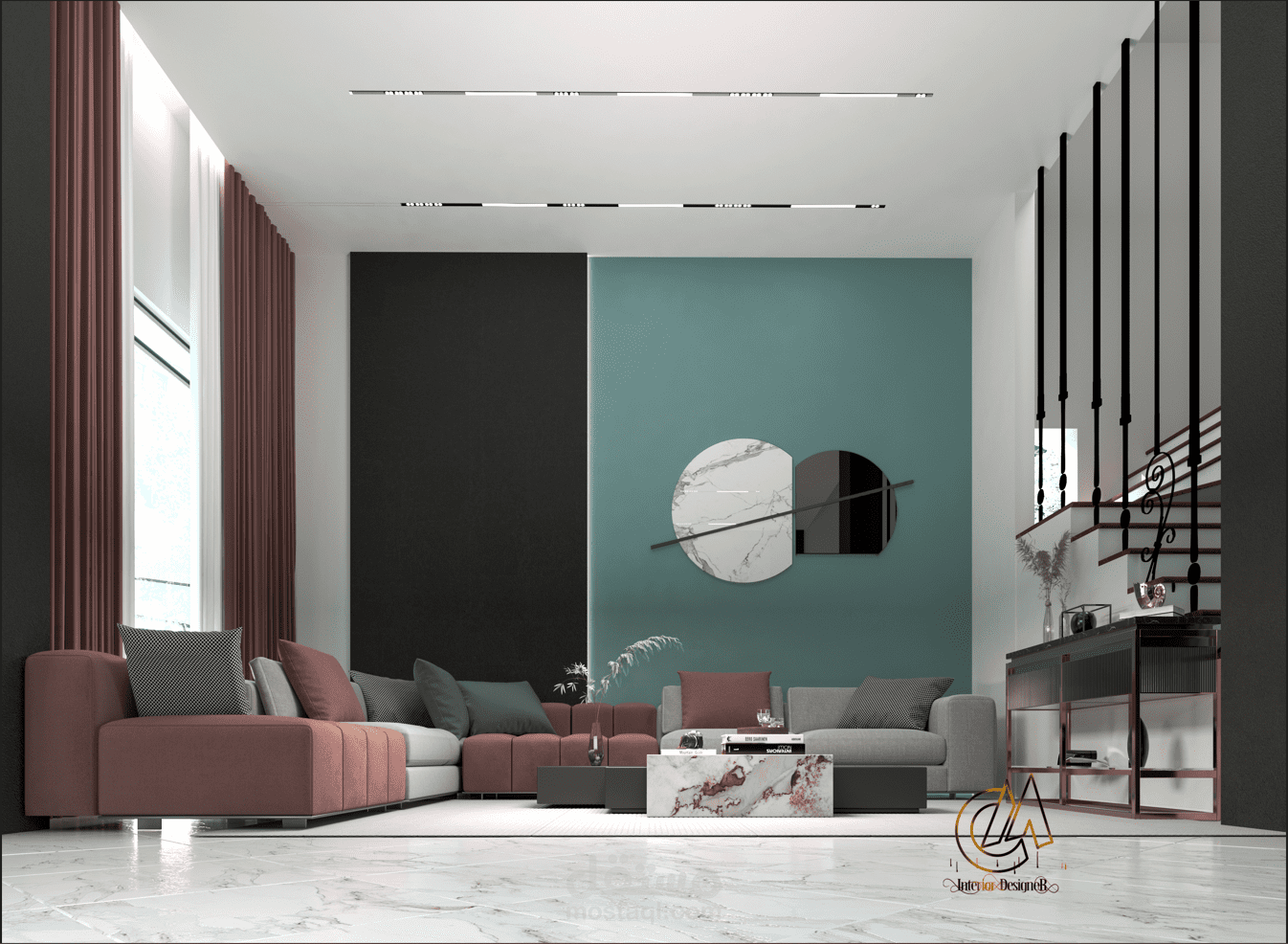 تصميم منطقة استقبال  (الامارات)