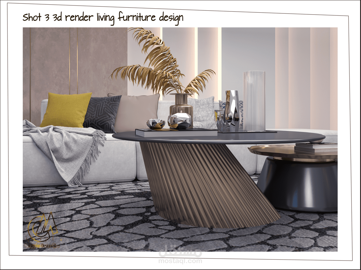 تصميم  صالة معيشة  (دبى)