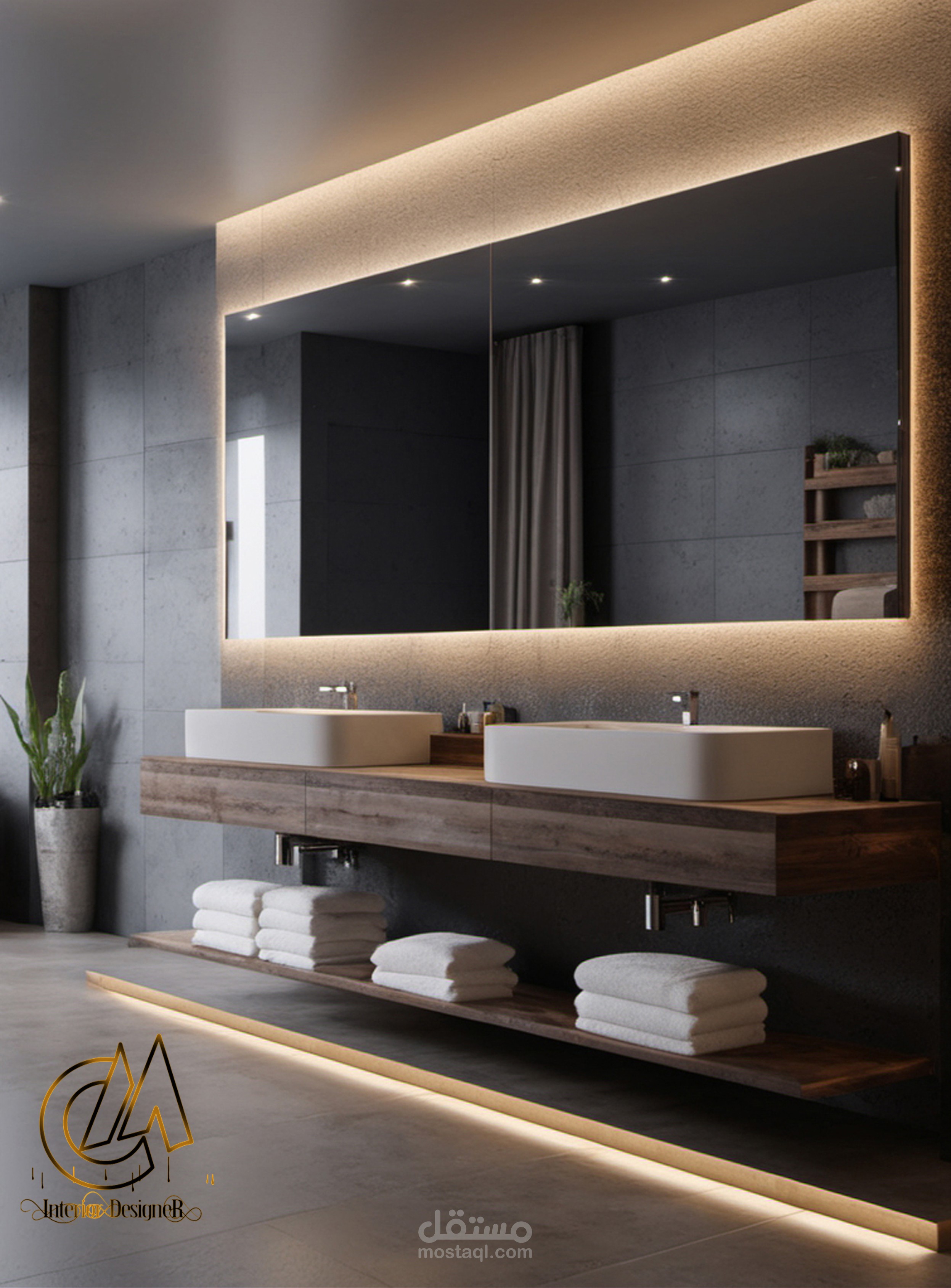 تصميم  منطقة  مغاسل  لفيلا