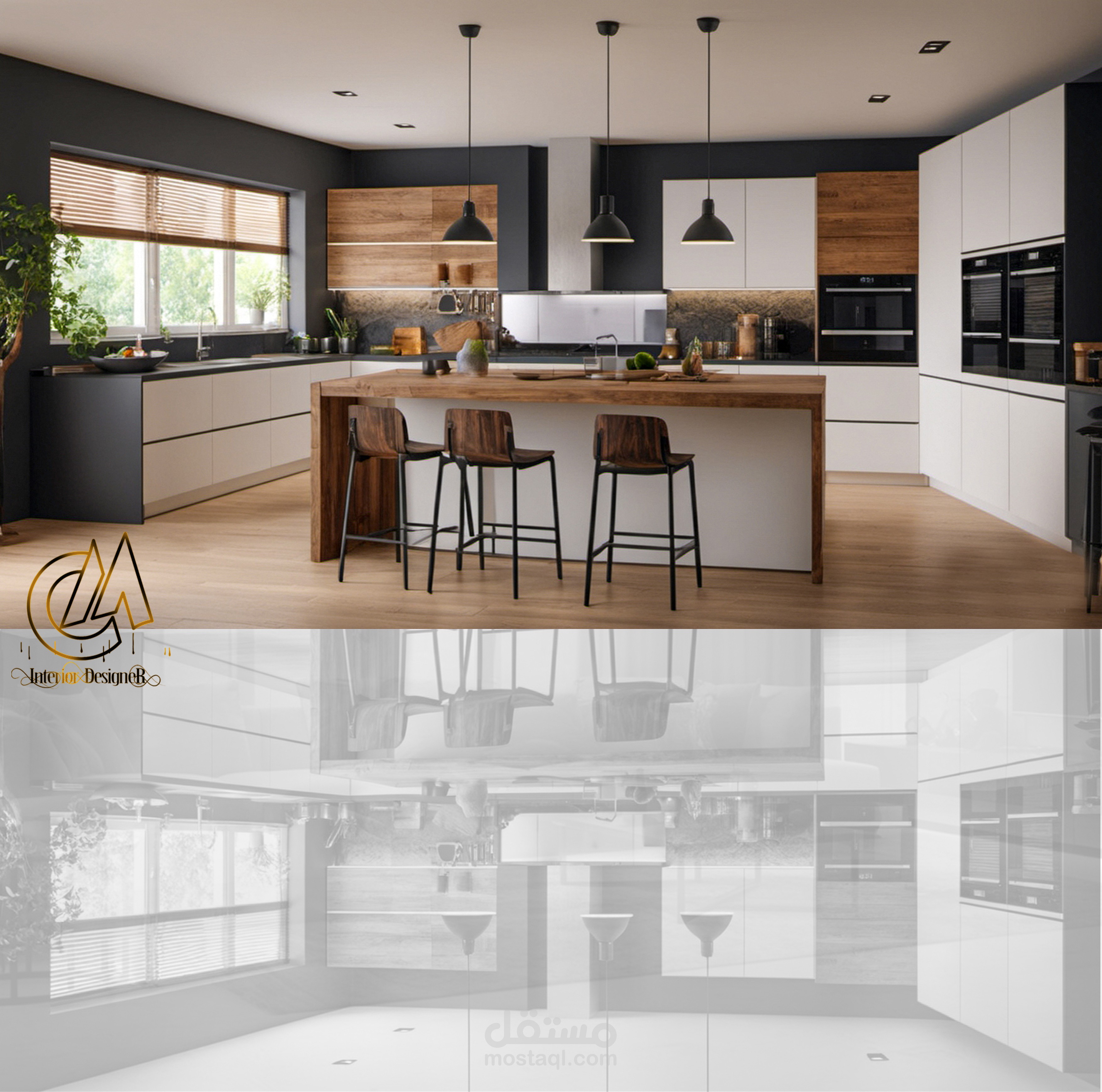 تصميم  مطبخ مودرن لفيلا