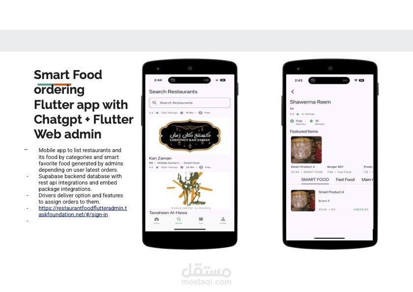 Food Restaurants Ordering App