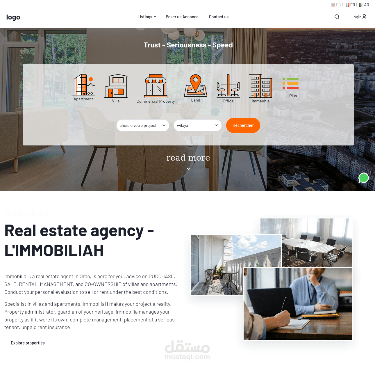 نظام إدارة عقارات متكامل باستخدام Django وDocker