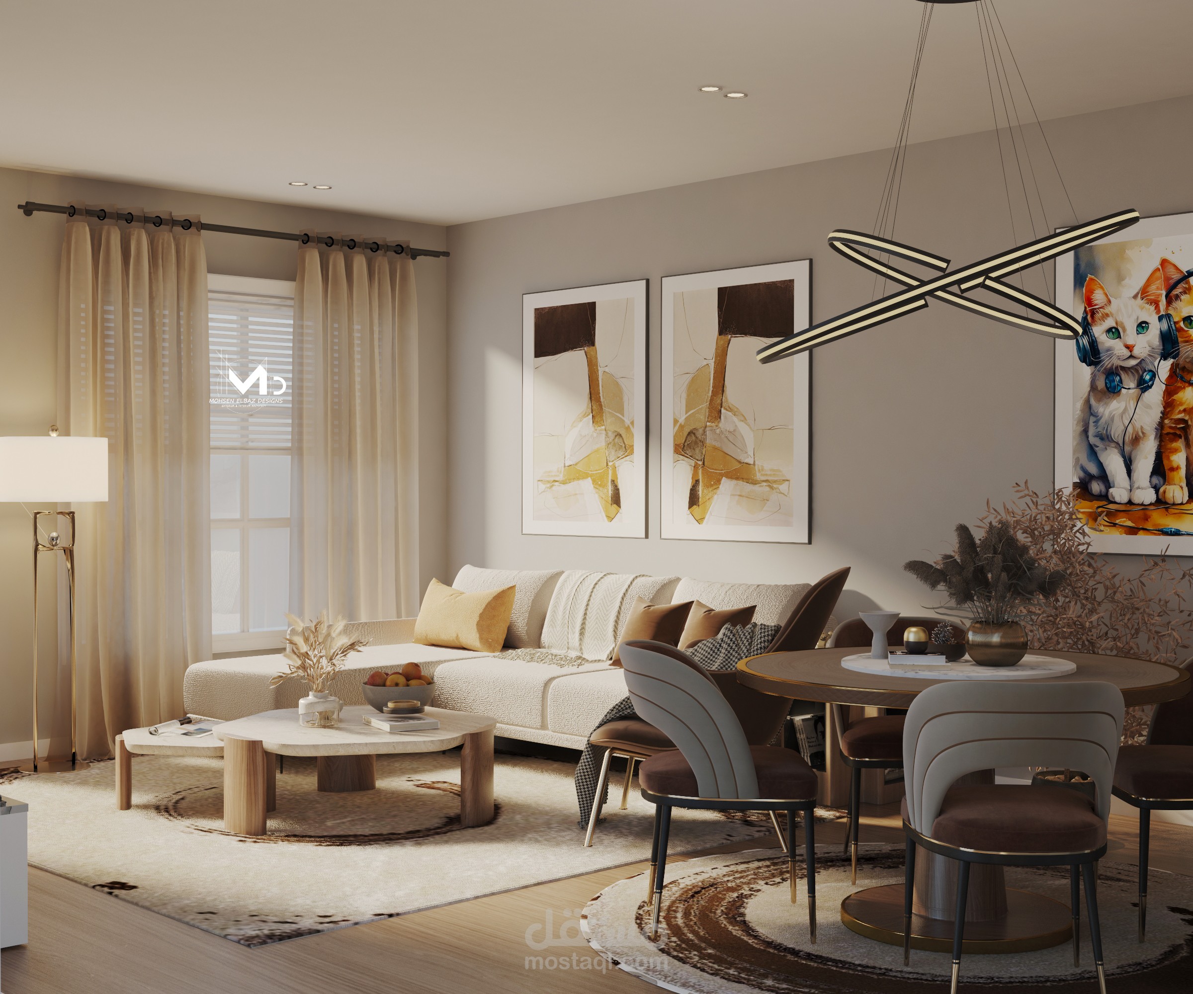 تصميم غرفة معيشة