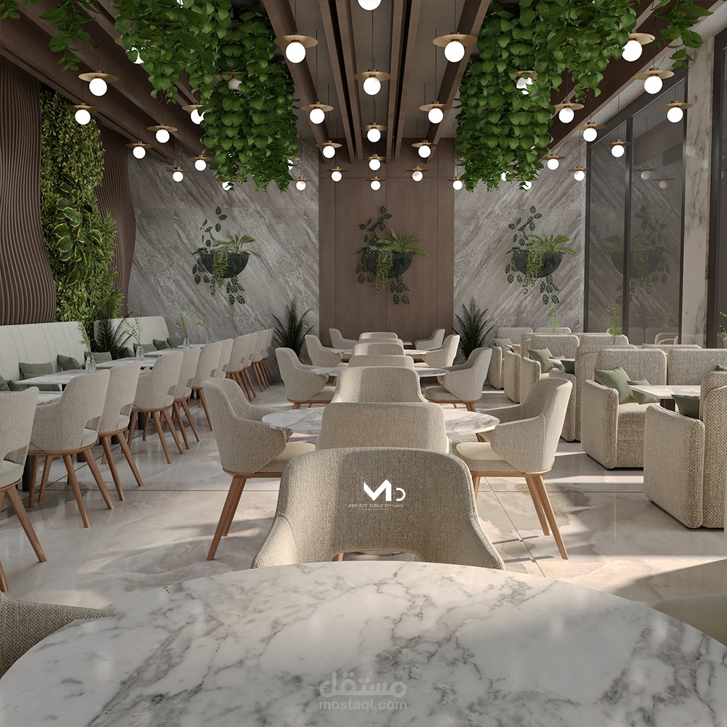 تصميم مقهي