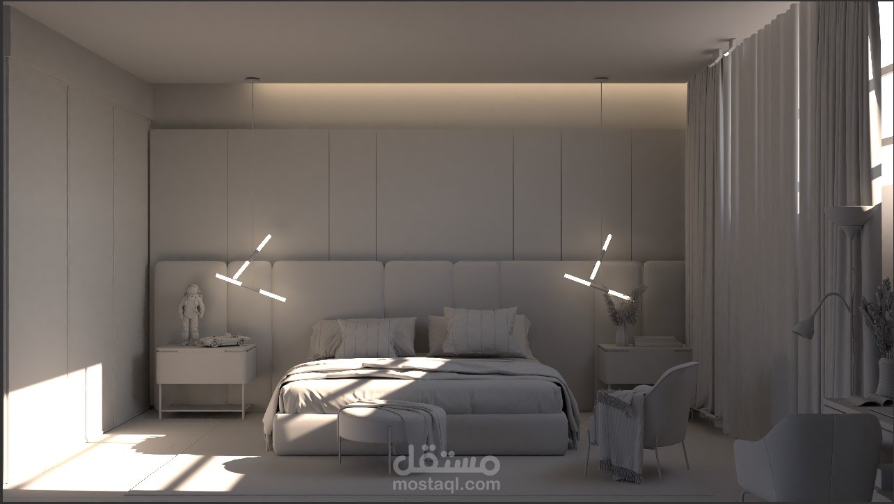 تصميم ( مودرن) لغرفة نوم