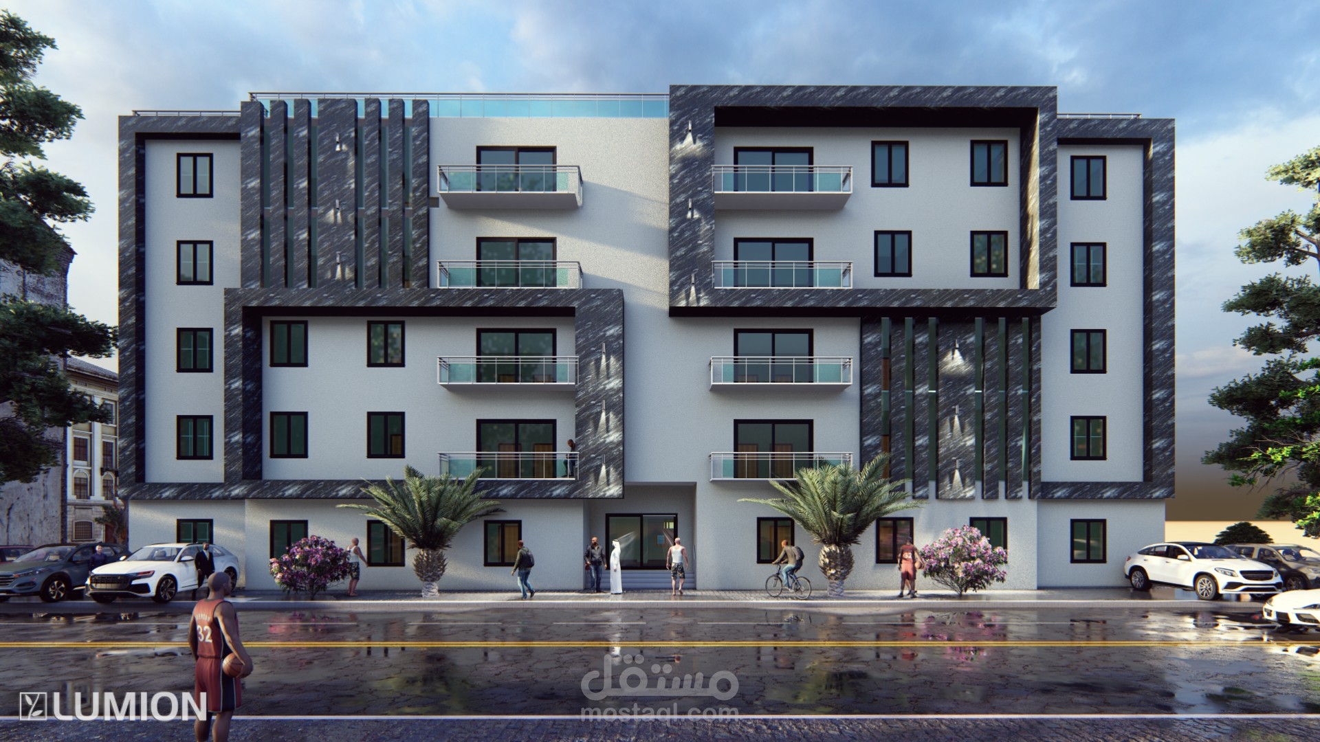 تصميم واجهات عمارات مودرن بنايات جديده التصميم